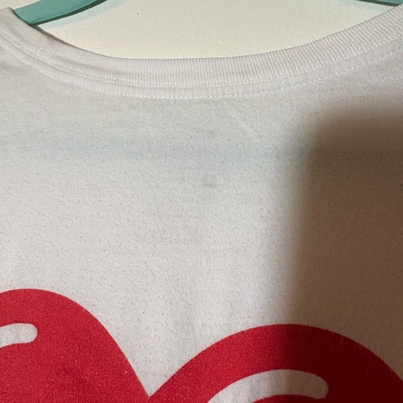 NIKE X EMOTIONALLY UNAVAILABLE White T-Shirt with Red Graphic - Picture 9 of 10